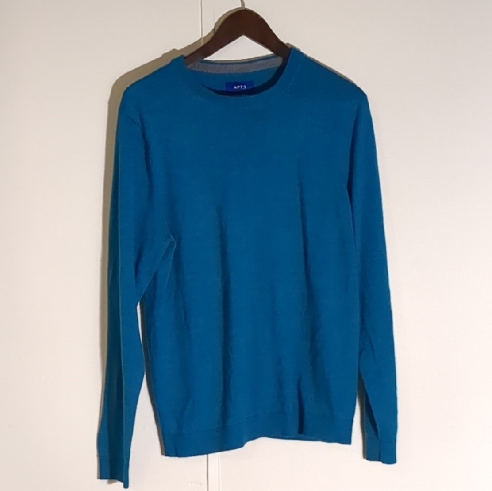 Apt. 9 Blue Crewneck Sweater